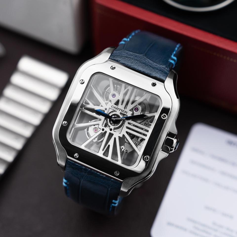 Cartier Santos
De Cartier WHSA0015 - 2025 Unworn Full Set 39.8mm Steel 'Large' Skeleton Dial