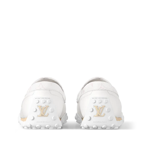 Louis Vuitton Monte Carlo Moccasins in white.