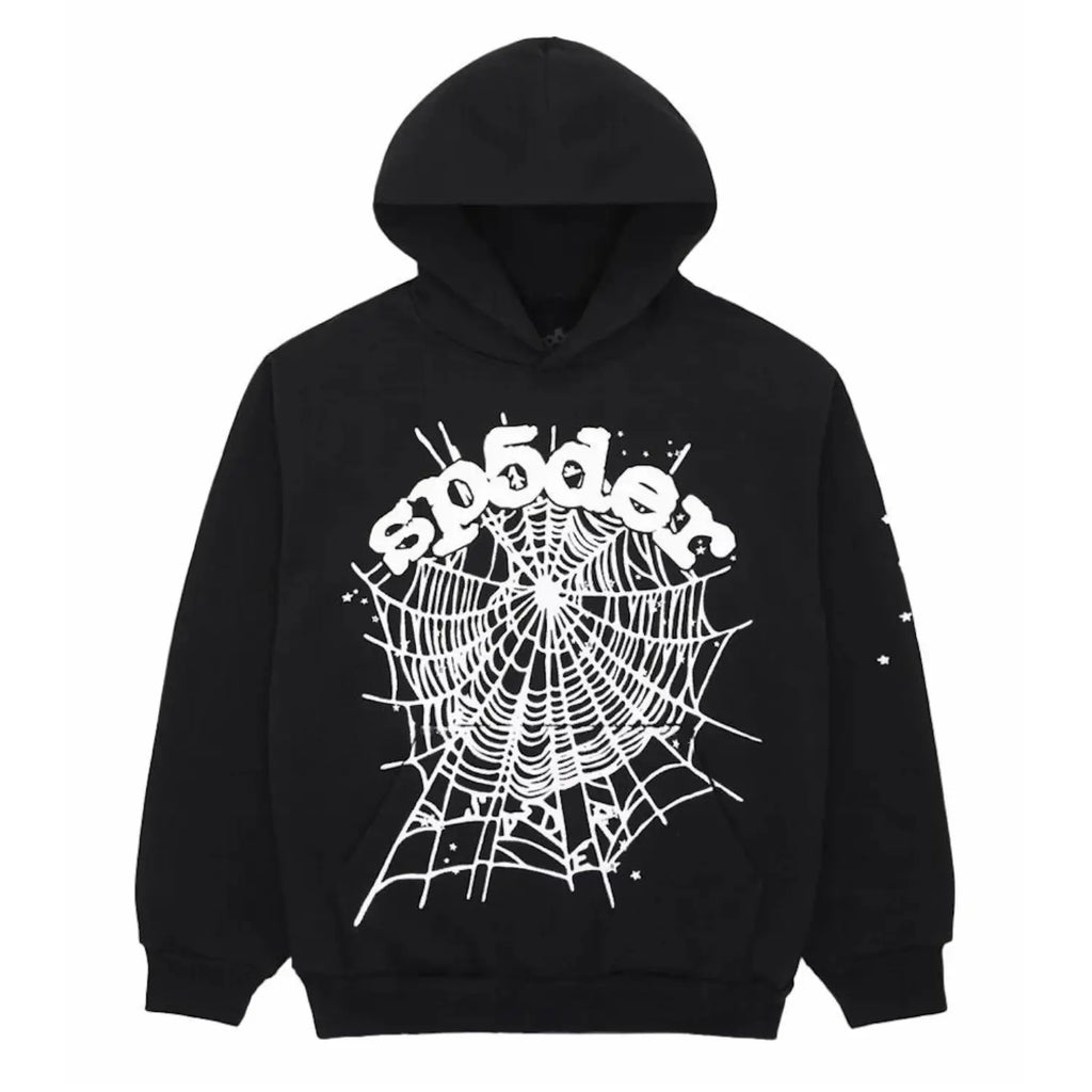 Sp5der OG Web Hoodie Black.