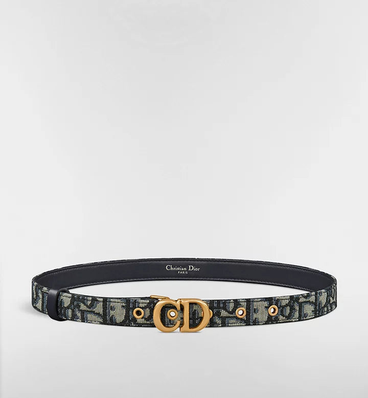 Blue Dior Oblique Jacquard, 20 MM.