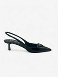 Prada slingback pumps, black, size 39.