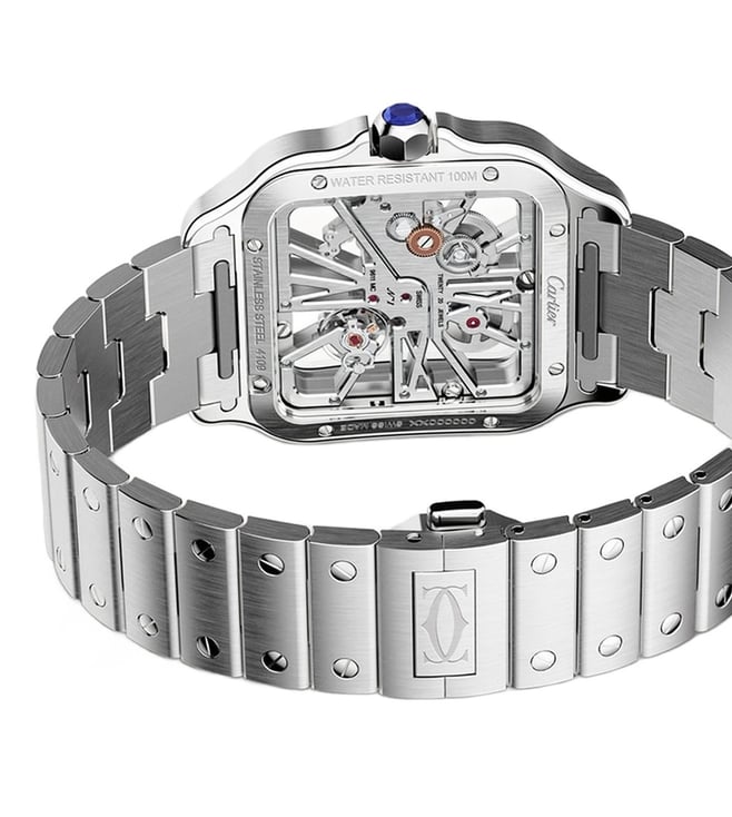 Cartier Santos de Cartier Skeleton watch, Large model.