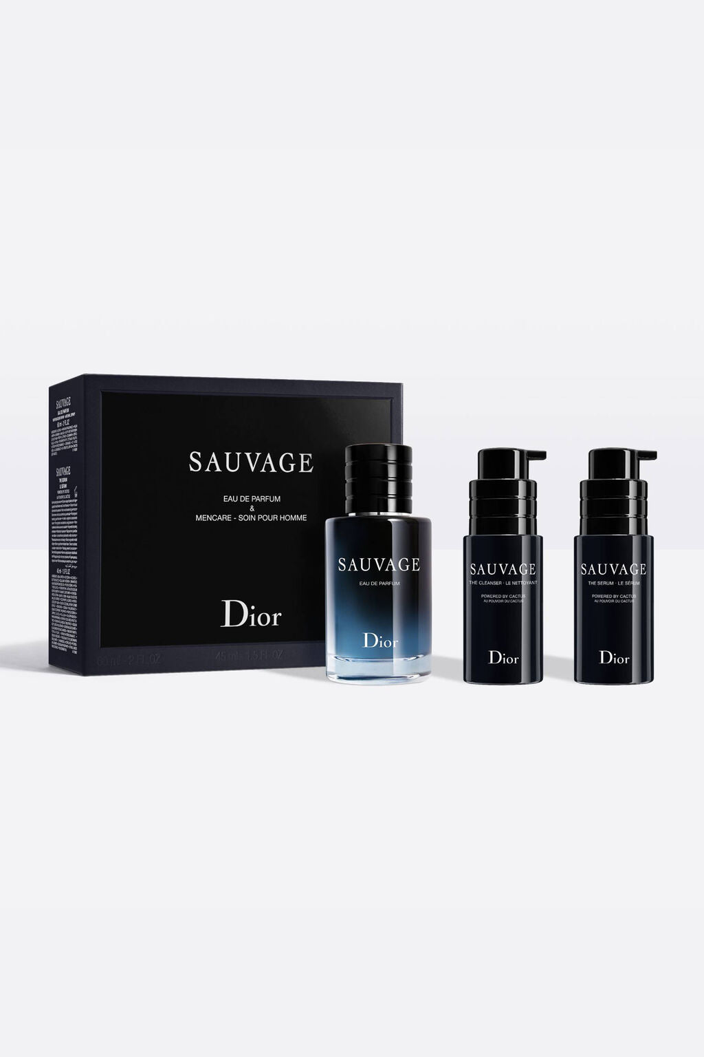 Dior Sauvage gift set for men, likely containing Eau de Toilette bottles.