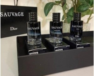 Dior Sauvage gift set for men, likely containing Eau de Toilette bottles.