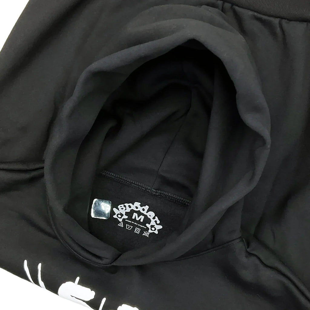 Sp5der OG Web Hoodie Black.