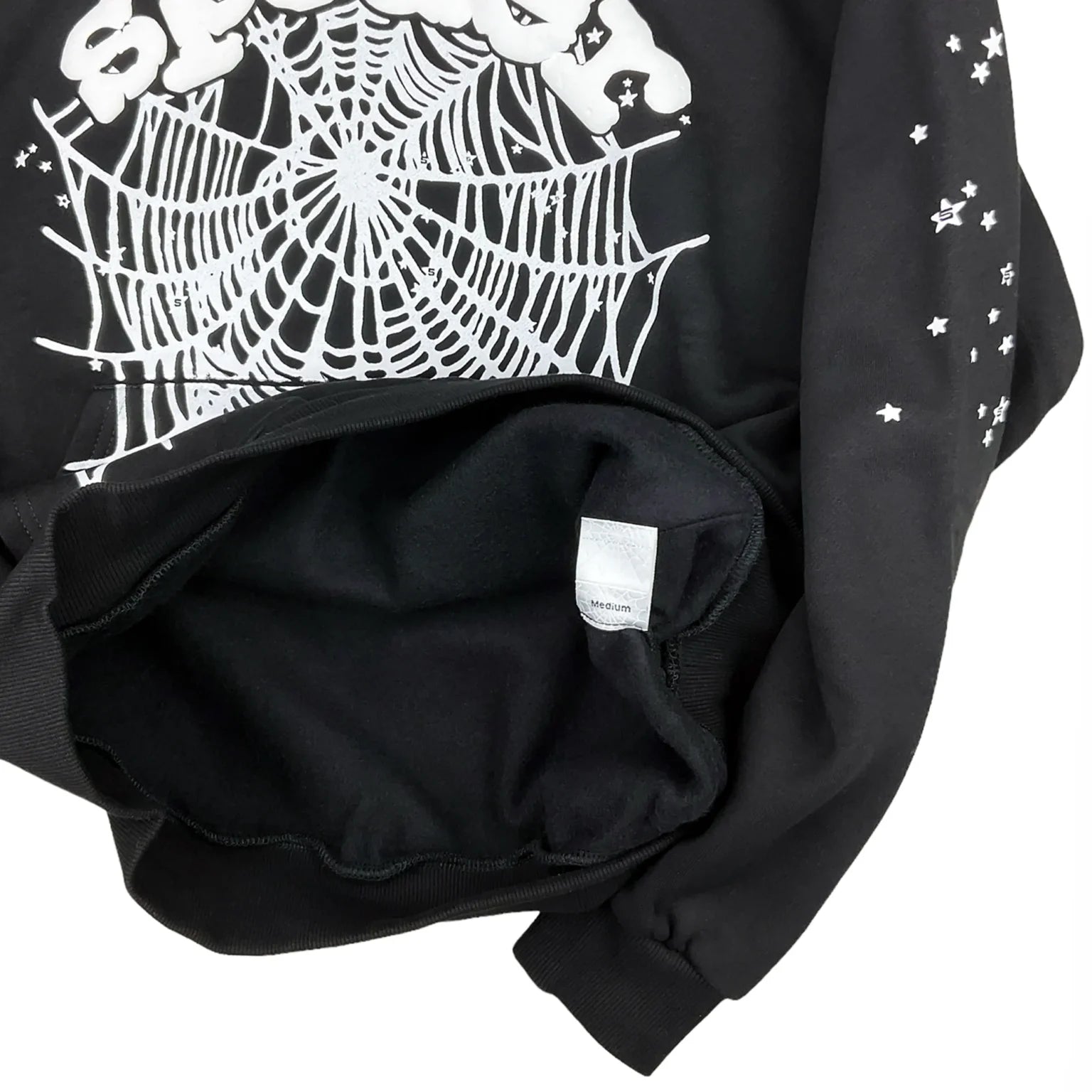 Sp5der OG Web Hoodie Black.