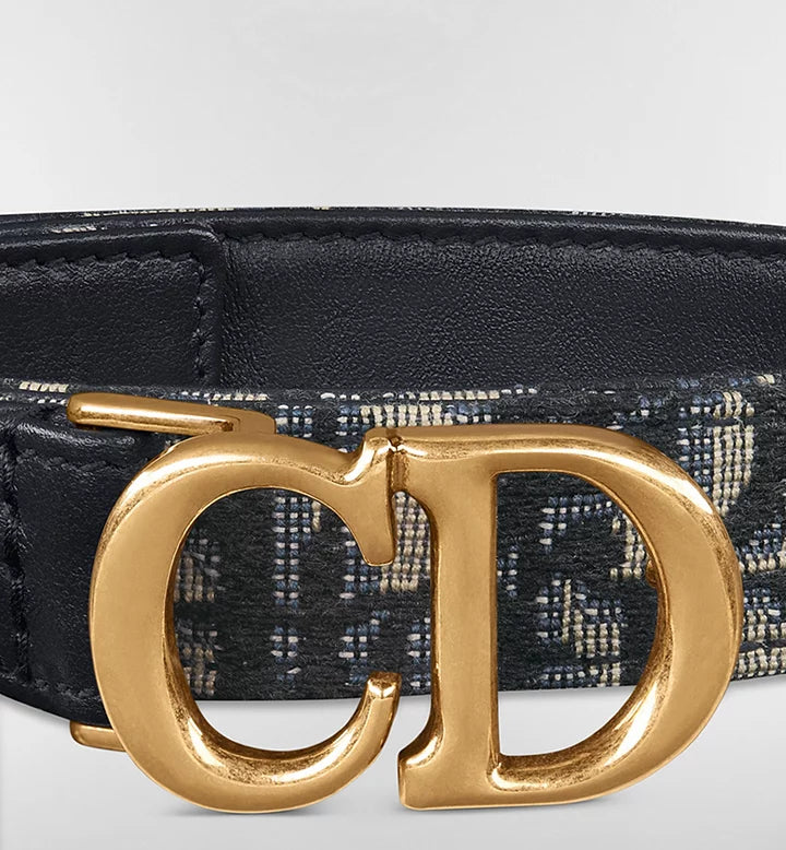 Blue Dior Oblique Jacquard, 20 MM.