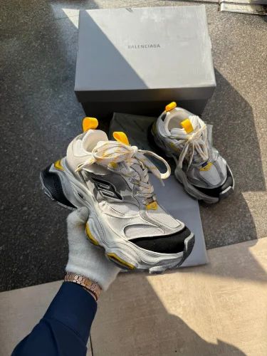 Balenciaga Cargo Sneaker Grey Black Yellow.