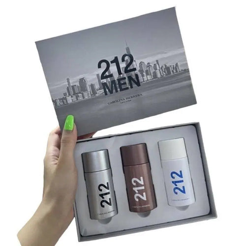 212 Men Carolina Herrera 3 In 1 Gift Set 3x30mL