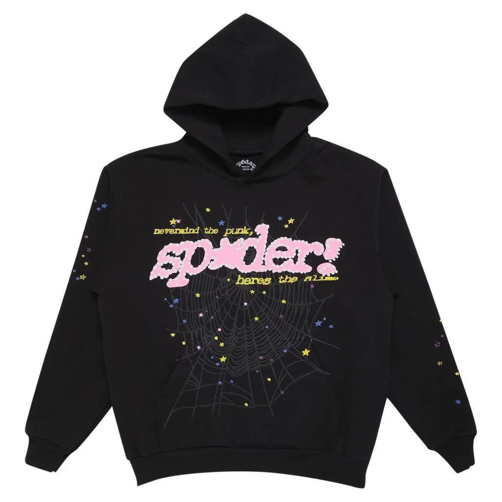 Sp5der P*nk Hoodie ‘Black