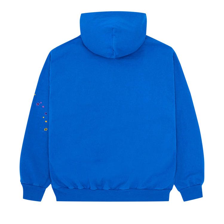 Sp5der P*nk Hoodie Blue.